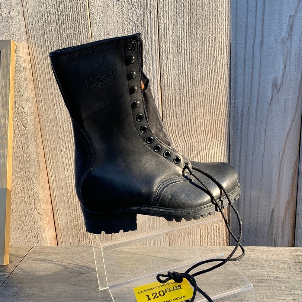 Carolina Black Leather Boots